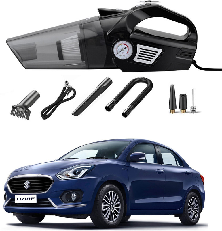 Oshotto 3 in 1 100W OSHO-103/BL Vacuum Cleaner Cum Tyre Inflator for Maruti Suzuki Swift Dzire 2012-2021 Car Vacuum Cleaner(Black)
