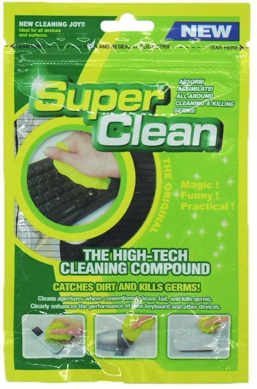 The Believers High-Tech Magic Sticky Jelly Compound Super Clean Slimy Gel Computer PC Laptop Keyboard Dust Wiper for Computers(D05752, Usage: keyboard)