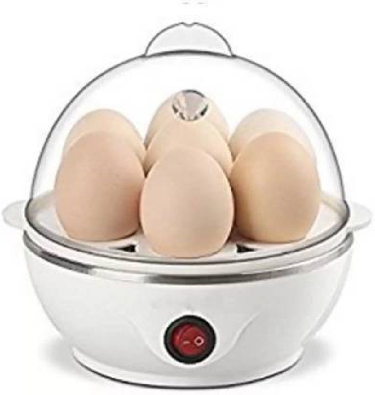 BRUZONE Electric egg boiler Eggs Device Multifunction Boil Electric Egg Cooker Boiler Steamer-Off Cooking Tools Kitchen Utensil (Multicolor) Egg Cooker(Steel, 7 Eggs)