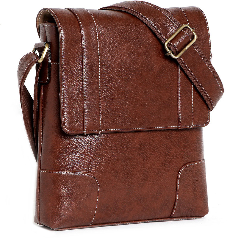 SPOTIC Brown Sling Bag SPT-MEN-SLING-BAG-041-BROWN