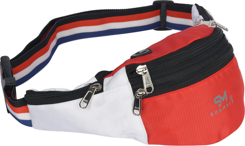 SHAMRIZ RED-WHT Boys and Girls Travel Waist Pouch for all essential(Red)