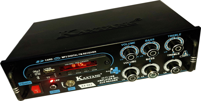 KAXTANG Bluetooth KX-003BT Digital Power Amplifier 4440 Double IC with MP3/ BT/ USB /SD-Card /FM /AUX 5000 W AV Power Amplifier(Black)