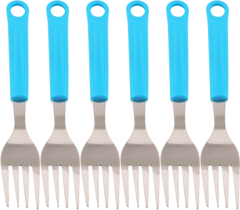 Fanqew 8 Dinner Fork, Disposable Stainless Steel Serving Fork Set(Pack of 8)