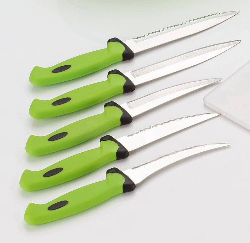 ALKAR 5 Pc PP (Polypropylene), Stainless Steel Knife Set Women's 1st Choice 5 Pcs Knife Set (Pack of 5)