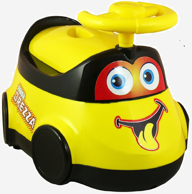 Goyal's Car Shape Potty Seat With Removable Bowl Potty Seat(Yellow)