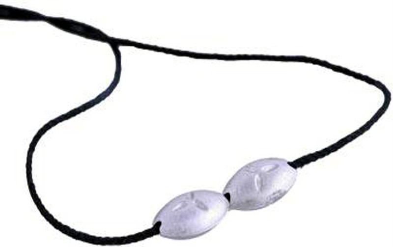 NUSHUB 2 QTY Tlismi Sutra Magic Moti for Teething Babies Teether Teether(BLICK, Silver)