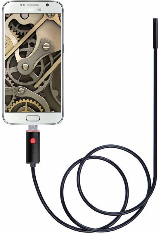 MatLogix Endoscope HD Camera 7 mm Lens 6 LED with 2mtr wire for Android Phone, PC Security Camera(1 Channel)
