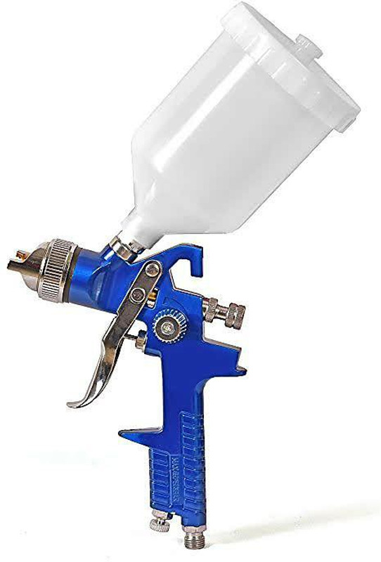 abrandit h827 Paint Spray Gun Machine Nozzle 1.4 mm 600 ml Cup with Tool Kits HVLP Sprayer(Blue, White)