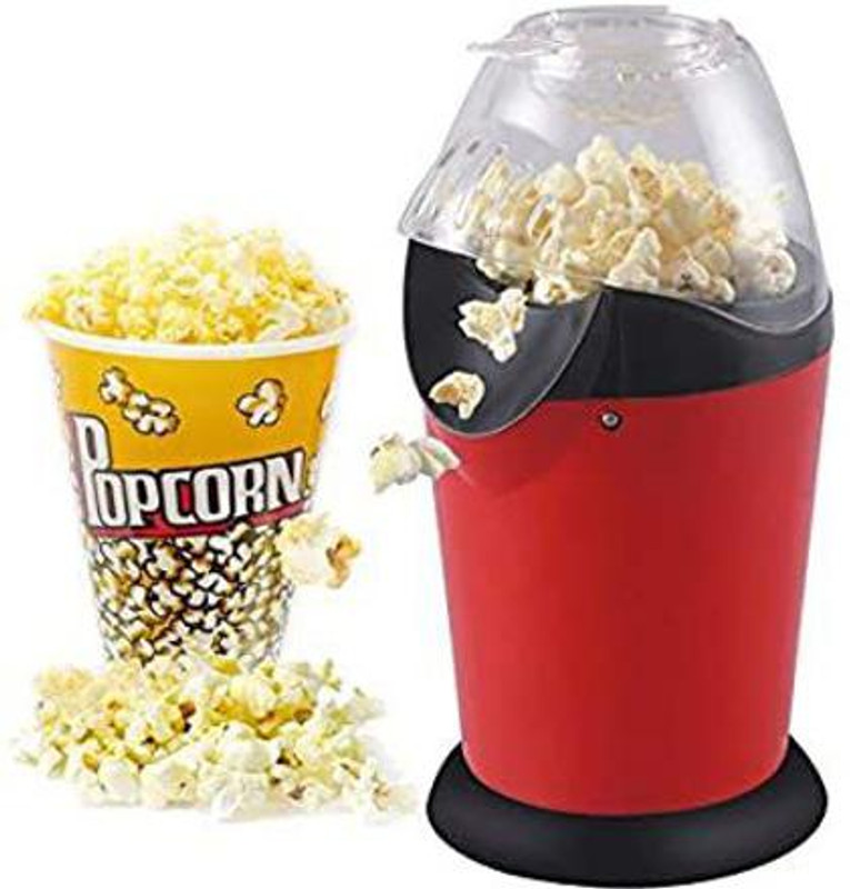 NMS TRADERS Popcorn Machine - Oil Mini Hot Air Popcorn Machine Snack Maker Portable Electric Popcorn Maker Household Automatic Popcorn Machine Popcorn Machine - Oil Mini Hot Air Popcorn Machine Snack Maker Portable Electric Popcorn Maker Household Automatic Popcorn Machine 200 g Popcorn Maker(Red)