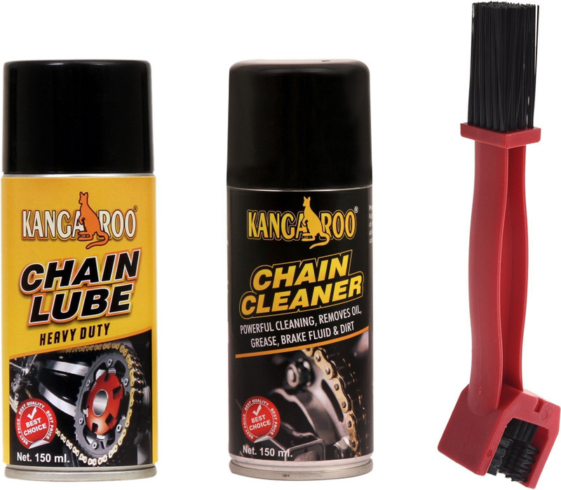 KANGAROO Chain Lube Spray, Chain Cleaner Spray, Chain Cleaner Brush Combo