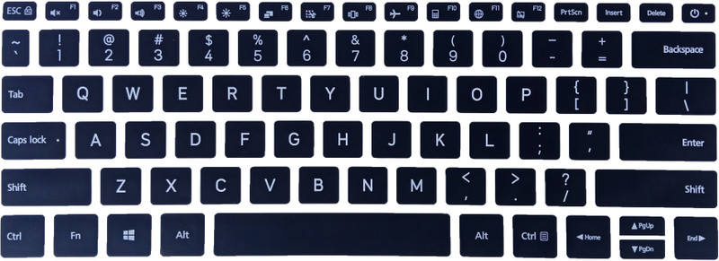 Saco Chiclet Keyboard Skin Laptop Keyboard Skin(Black)