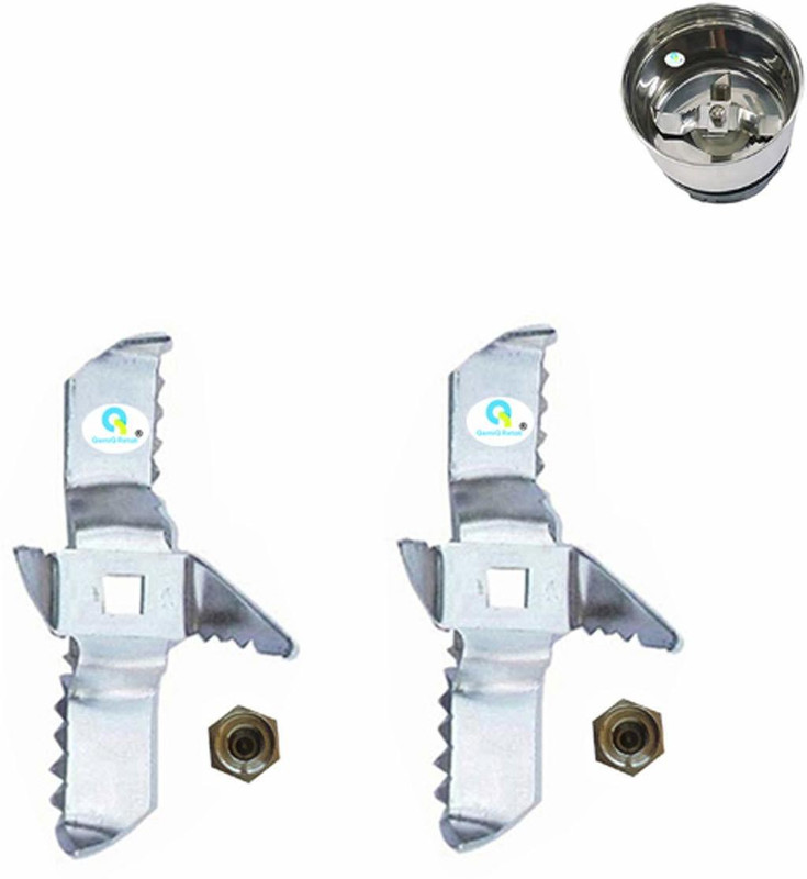 mik Mixer Grinder-"Chutney jar Blade Set"-Suitable for-1Life long-2Murphy-3Bajaj-4Pigeon-50Orient-Etc."Blade Hole Size- 6 * 6 * 6 * 6MM"- 2 unit's-(not Included jar) Mixer Blender Blade