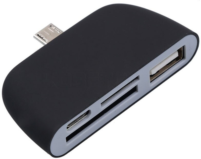 Gabbar USB 3.1 Type-C OTG Card Reader Type C USB-C Male to USB 3.0 OTG TF SD MS Female Adapter for OTG Phone MacBook Card Reader(Black)