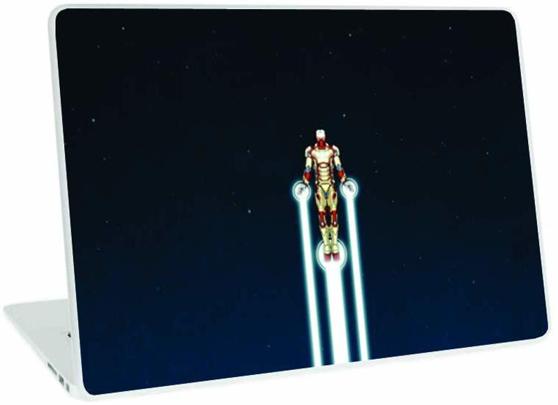 Galaxsia Iron Man D1 Laptop Skin vinyl Laptop Skin Compatible for 15.6 inch(Theme: Comics & Cartoons)