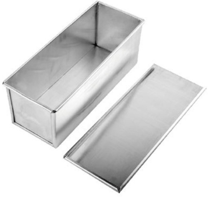 MTDS Iron Sandwich Bread Mold/Tin Box with Cover for Baking.(20 cm {Approx. 7 inch}) Tray(Microwave Safe)