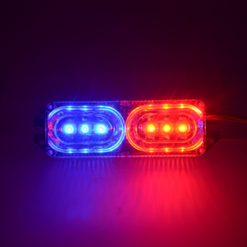samtech License Plate Light for Bike, Scooty and Car License Plate Brake Tail LED Police Red and Blue Light for Bike, Scooty and Car 09 License Plate Light Motorbike LED (6 V, 12 W)(Universal For Bike, Pack of 1)