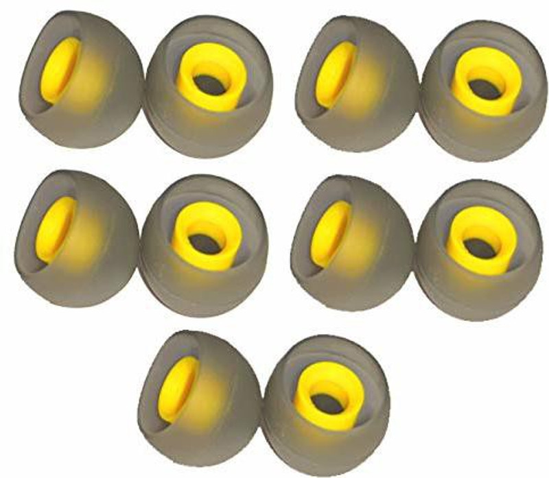 Somapa 10 Pcs Rubber Tips for Realme Buds | Ruber Cover for Realme Buds | Rubber for Realme Earphone Buds | (M) Size In The Ear Headphone Cushion(Pack of 10, Yellow)