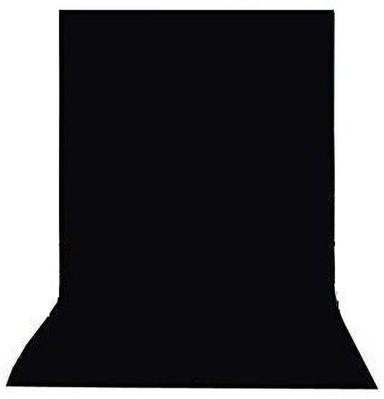 SIAMART 8X10 FT Black Color Backdrops Lycra Cloth for Photographer Photography Reflector
