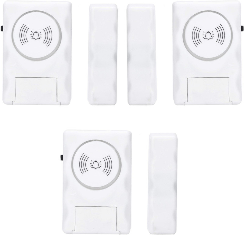 Fedus Wireless Door Window Security Burglar Sensor Alarm With Magnetic Sensor - Anti Theft System For Home Office - High 105 Decibel Door & Window Door Window Alarm (105)Pack of 3 Door & Window Door Window Alarm(105)