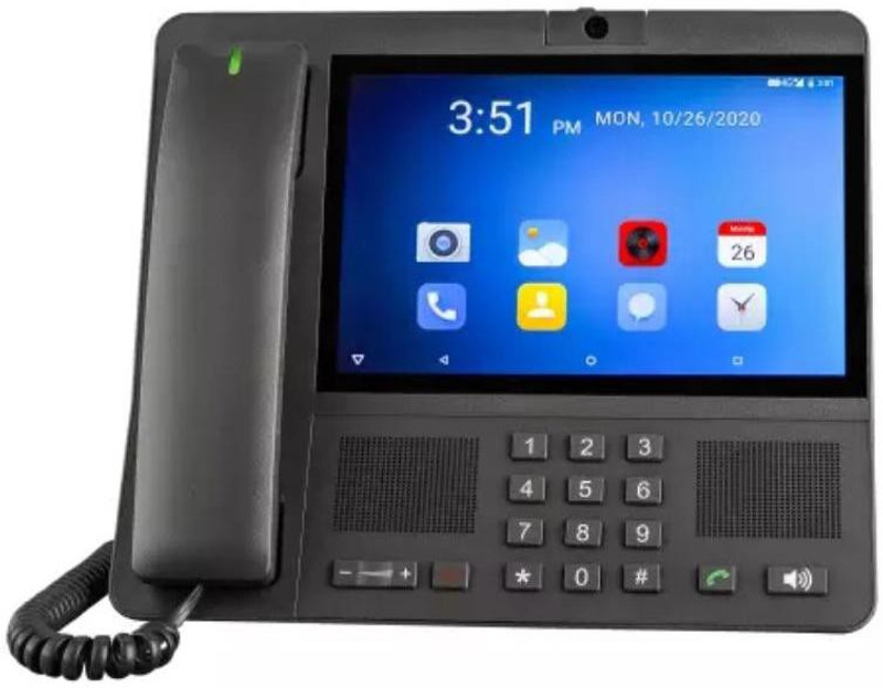 IGADG Android 4G LTE Fixed wireless phone for home and Office Cordless Landline Phone(Black)