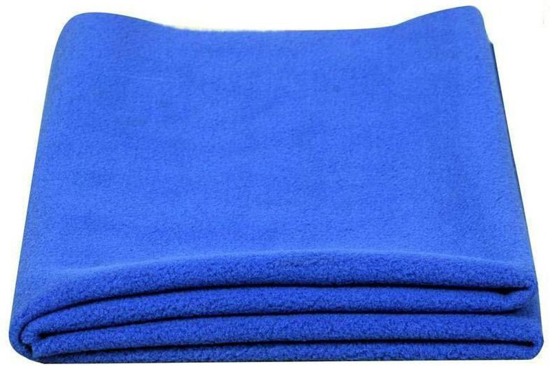 KindleArt Rubber, Microfiber Baby Bed Protecting Mat(Blue, Medium)