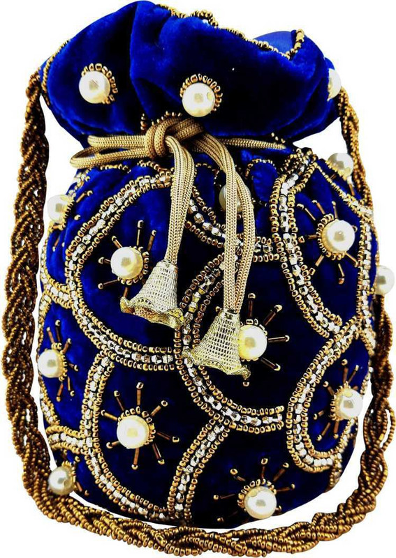 lookingfab Potli Moti 06 (Blue) Potli