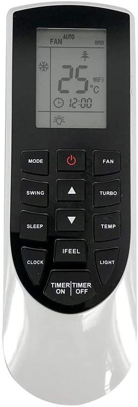 EHOP Compatible Remote Control for Air Conditioner Model Number: YAN1F1,YAN1F1F Voltas Remote Controller(Black)