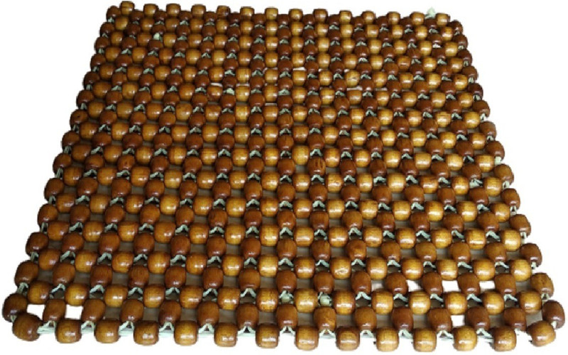 Q1 Beads Wooden Bead Seating Pad For Hyundai, Maruti Suzuki, Ford, Tata, Jeep, Honda, Toyota Alto, Swift Dzire, Baleno, Swift, Celerio, Ciaz, i10 Active, WagonR, Eeco, Brio, Corolla Altis, Grand i10, Etios, Indica, Polo, Kwid, Santro, Omni, Verito(CAR, Chair Brown)