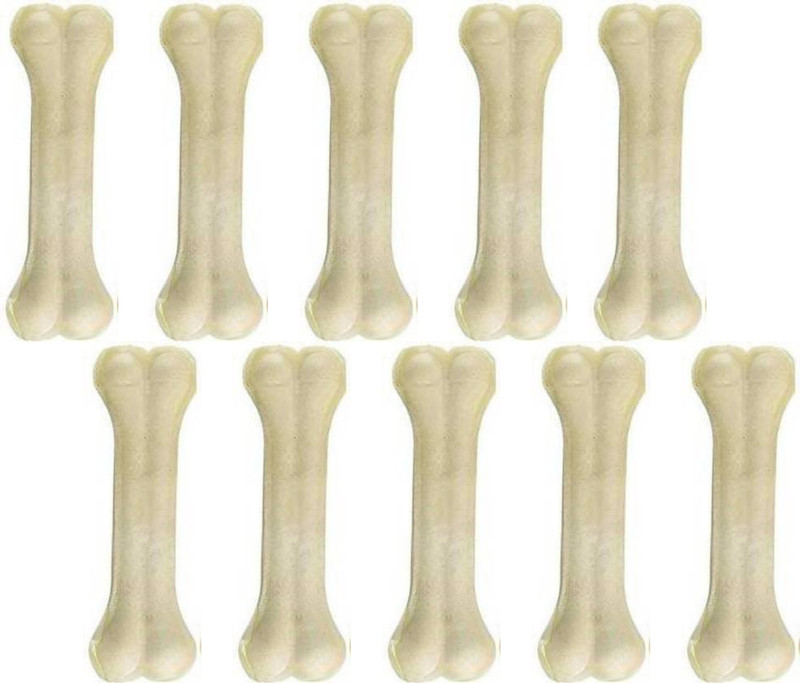 Puppy buddy Pet Food & Supplies Bones White Dog Chew 3 Inch Pack of 10 Dog Chew Chicken Chicken Dog & Cat Chew(270 g, Pack of 10)