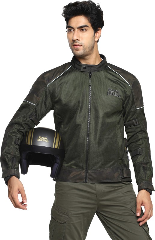 ROYAL ENFIELD RRGJKM000009 Riding Protective Jacket(Green, L Regular)