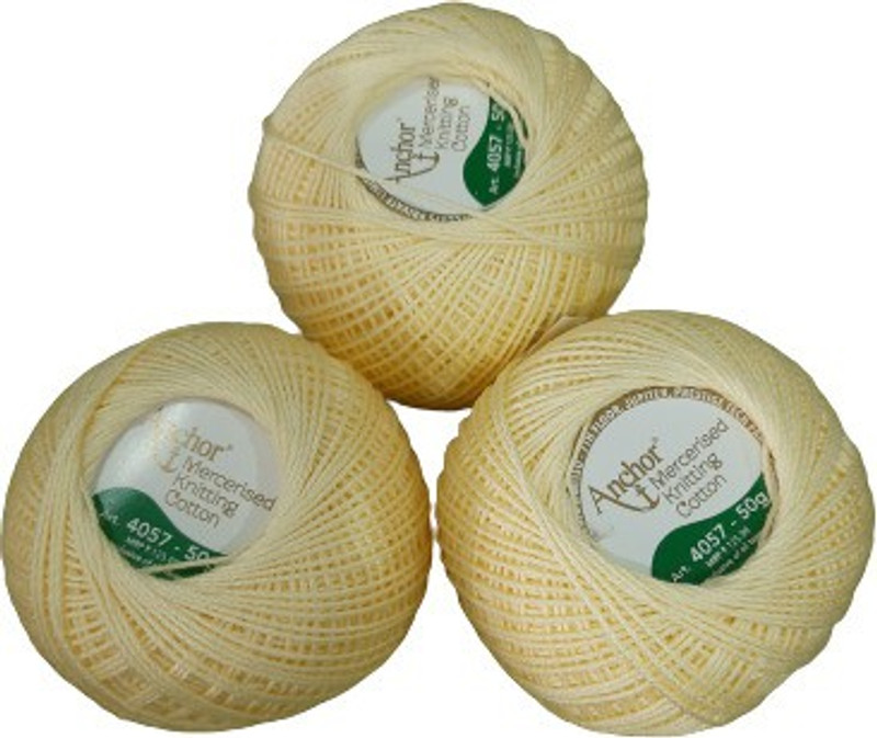ANCHOR Mercerized Knitting Cotton Set Of 3