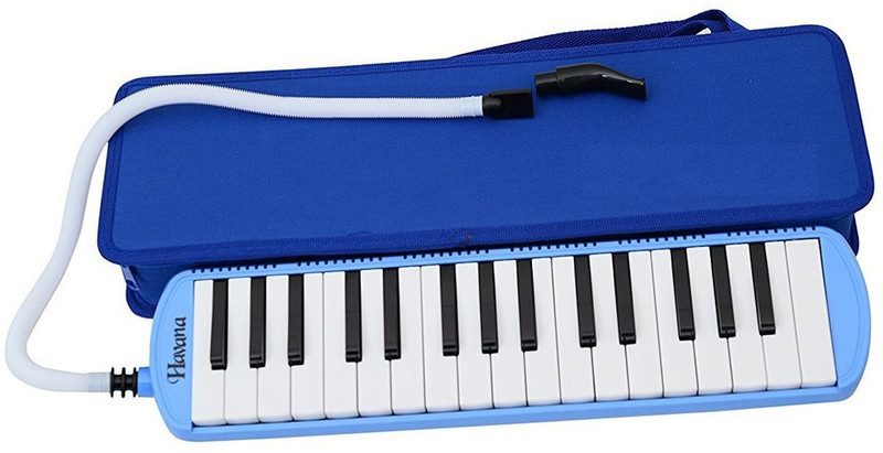 CrazyBuy 32 Key Melodica with Case Musical Instrument Blue(Blue)