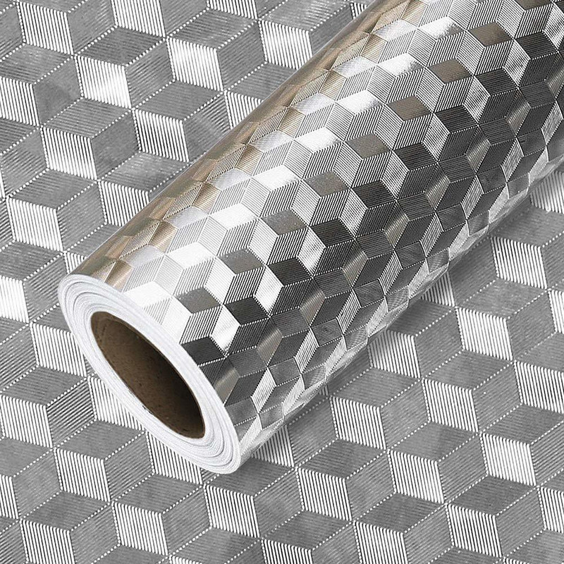 VibeX Decorative Silver Wallpaper(200 cm x 38 cm) VibeX Decorative Silver Wallpaper(200 cm x 38 cm)