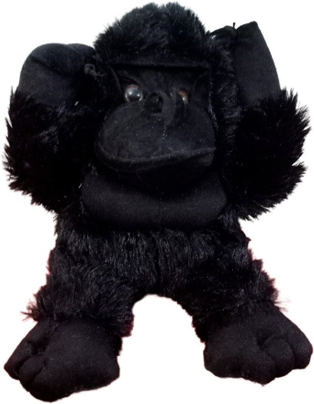 quic Premium Quality cotton made Gorilla/Chimpanzee Soft Stuffed toy - 8 cm(Black)