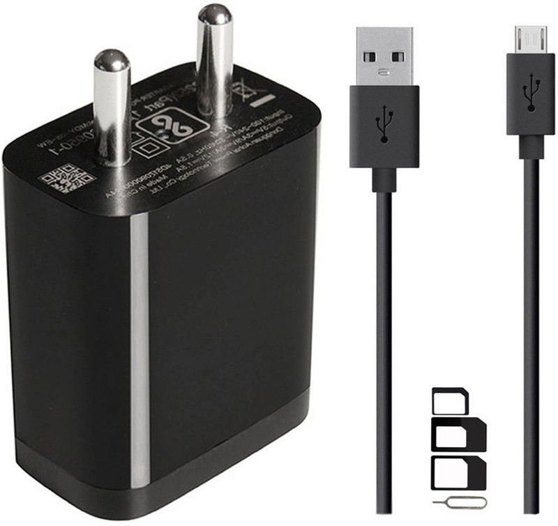 Siwi Wall Charger Accessory Combo for OTHO T3 | Oukitel C12 Pro | Oukitel K8 | Panasonic Eluga A3 Pro | Panasonic Eluga A4 | Panasonic Eluga Arc 2 | Panasonic Eluga I2 Activ Charger Original Adapter Like Wall Charger | USB Charger | Mobile Power Adapter | Fast Charger | Android Smartphone Charger |