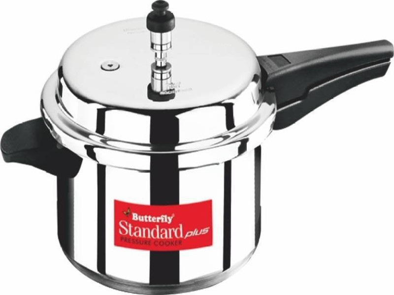 Butterfly STANDARD PLUS 7.5 L Outer Lid Induction Bottom Pressure Cooker(Aluminium)