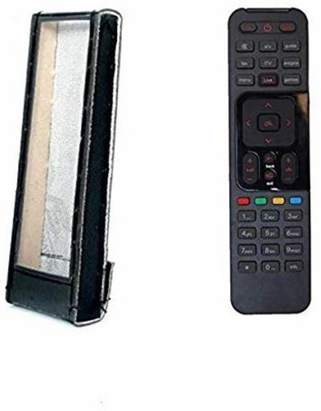LUNAGARIYA Pouch for airtel dth Remote Control(Black, Artificial Leather, Pack of: 1)