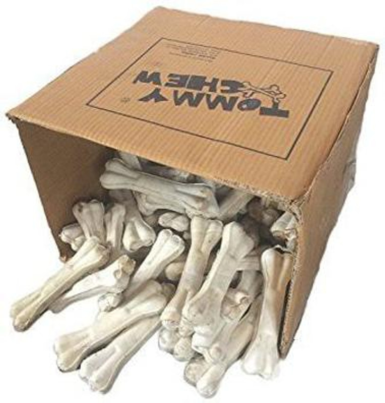 Healthy Treat 3 Inch 10 PcsWhite Digestible Rawhide Bone Dog Chew Dog Beef 0.34 kg Dry New Born, Adult, Young, Senior Dog & Cat Food