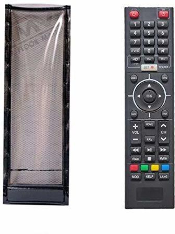 Gizmofreaks Flip Cover for Protective Cover for DISH TV SETTOP Box Remote Control Pouch Cover Holder PU Leather Holder(Black, Pack of: 1)