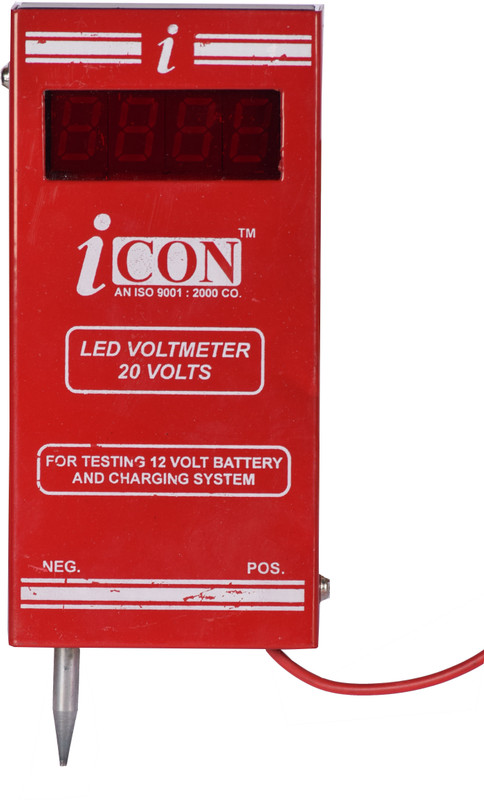 ICON LEDVOLTMETER20V Digital Battery Tester