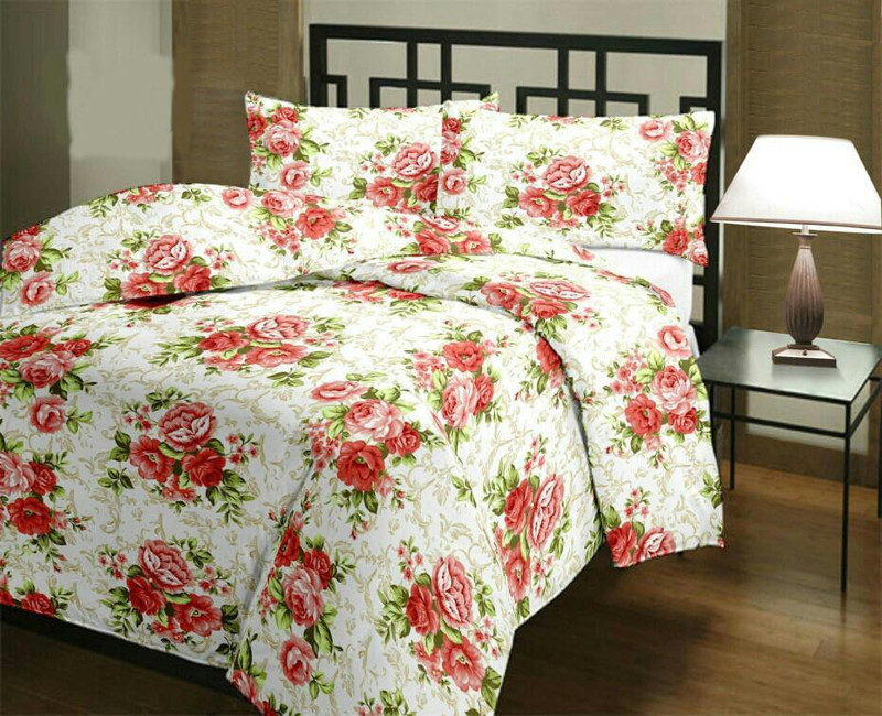 Rajasthan handicraft center Floral Single Dohar for  Mild Winter(Cotton, White)