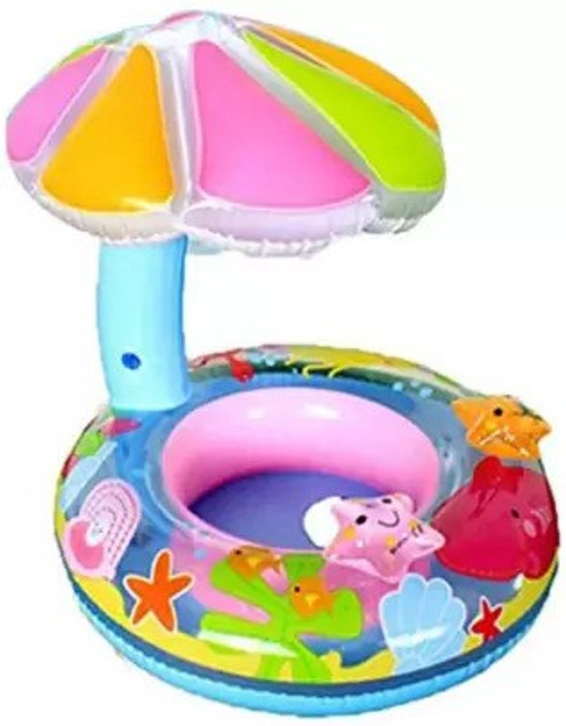 Boriva Inflatable Baby Water Float PVC Seat Boat Pool Toy Toddler Swimming Ring Inflatable Swimming Pool(Multicolor)