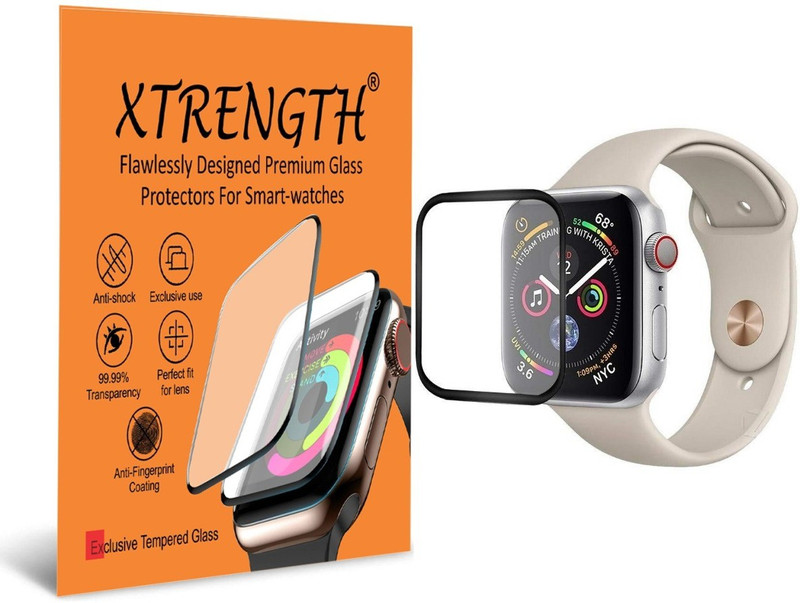 XTRENGTH Edge To Edge Tempered Glass for Apple Watch SE 40 mm(Pack of 1)