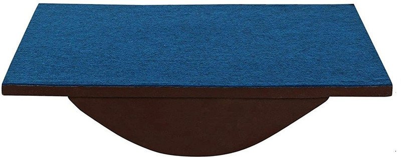 Tycoon Physio Solutions Exercise Therapy Wooden Balance Board Foot Leg Exerciser Dark Brown Rocker Board Fitness Balance Board(Brown)