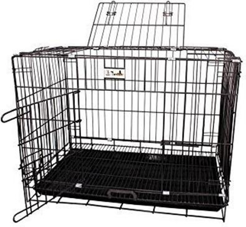 Woofy Pet Cage & Crate 24 Inch Black Dog, Cat, Ferret House