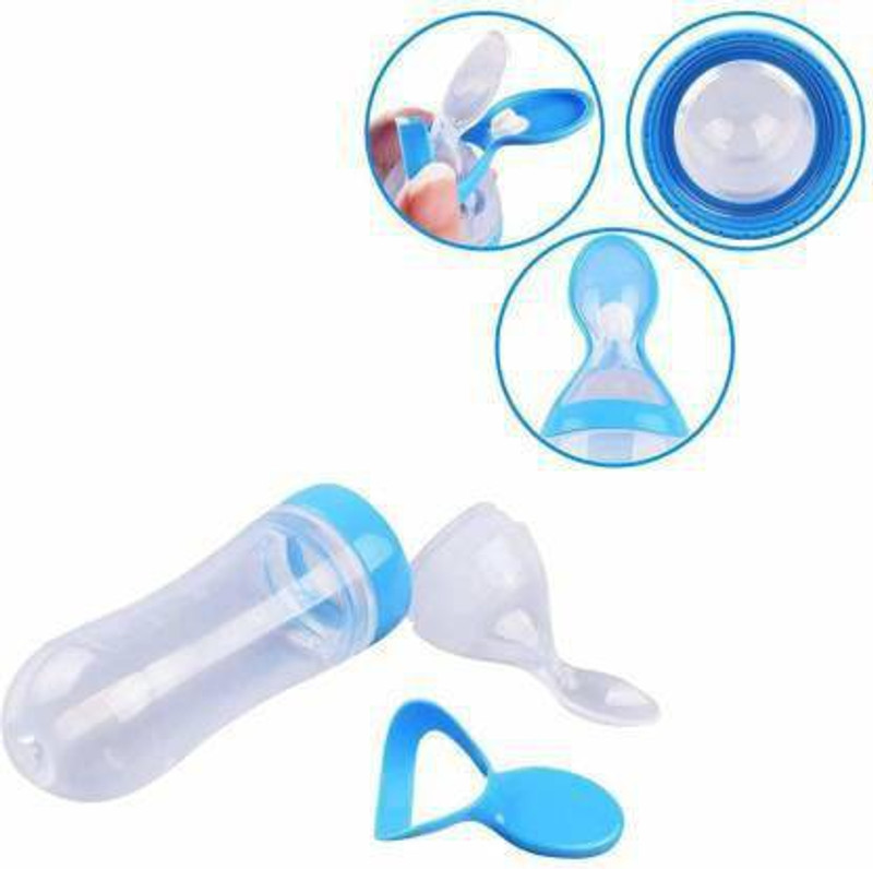 Vadhavan baby feeder Designed to respond to pressure that helps control the feed. Less messy: Convenient one-handed feeding, easy to use, sterilize and travel. Hygiene factor: Keep safe and clean with cap. Ideal for babies: Convenient way to feed pureed fruits, cereals, mashed rice and veggies, and
