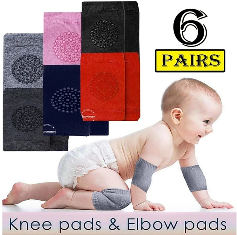 WONDERLAND baby knee pads Multicolor Baby Knee Pads(baby knee pads socks)