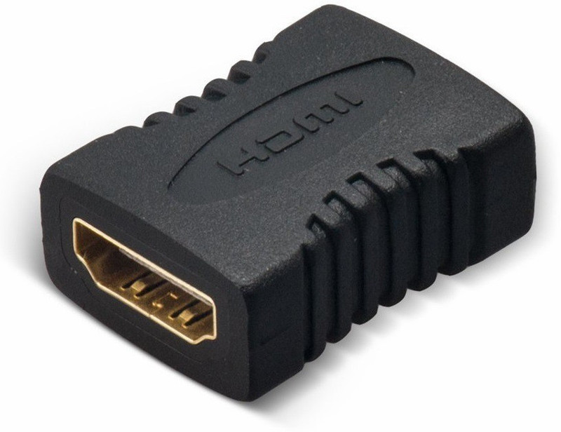 HexaGear HDMI Cable 0 m HDMI Female to Female Coupler Cable Joiner Gender Changer (HDMI Jointer Straight) 0.1 m HDMI Cable (Compatible with DVD, TV box, projector, TV, ps3, notebook, Monitor, Computer Black, Pack of 1) Only for Regular Size HDMI, Not for Micro or Mini HDMI Ports(Compatible with deak