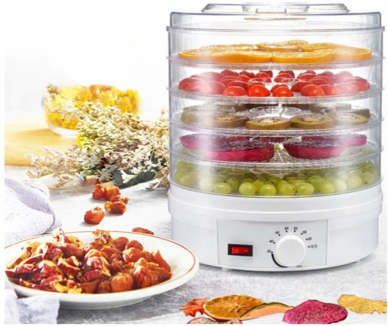 VICHAXAN Plastic Electric Countertop Food Dehydrator, Preserver Jerky Maker 350 W Food Processor(transparent)