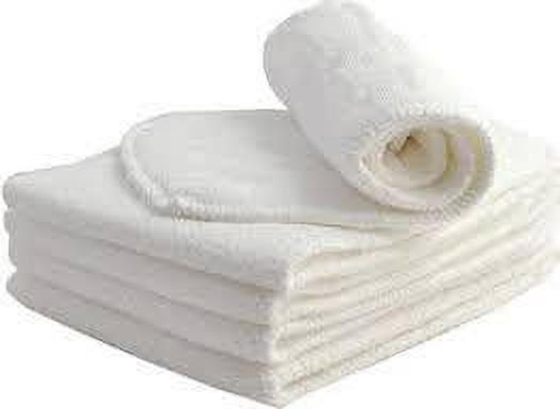 Salma's Tinytots Hemp Inserts for Cloth Diapers - 4 Layered - Set of 5 Inserts